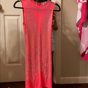 Women’s short sleeve rhinestone dress